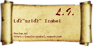 László Izabel névjegykártya