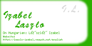 izabel laszlo business card